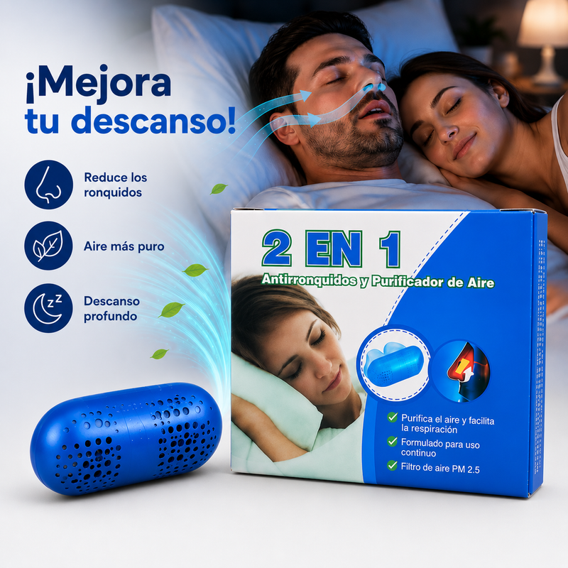 Purificador Nasal 2 en 1 – Antirronquidos